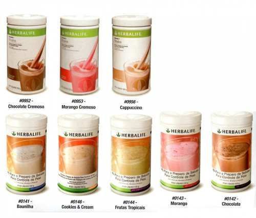 5 Shakes Herbalife todos sabores De: R$ 515,00